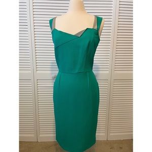 Roland Mouret like new green sheath dress